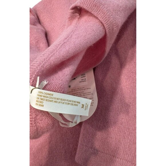Van Winkle & Co Size Medium 100% Cashmere Sweater Blush Pink NWT $138 - Picture 4 of 8
